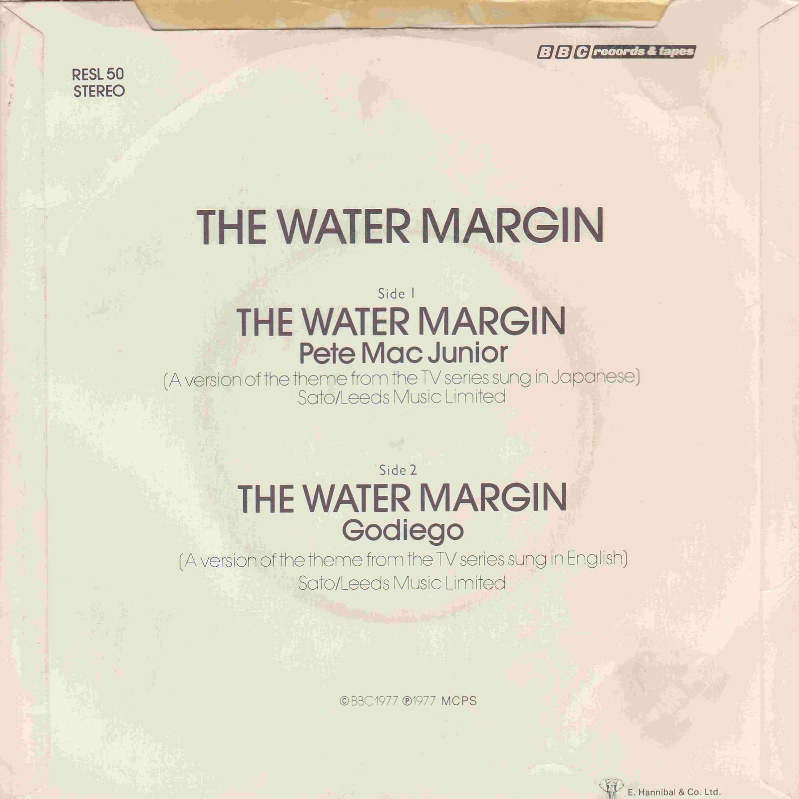 Picture of RESL 50 The water margin by artist Sato from the BBC records and Tapes library